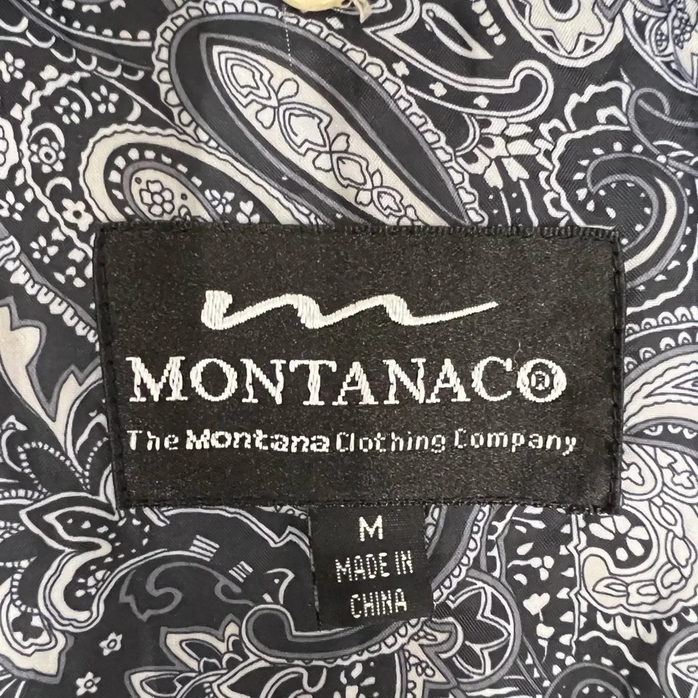 Montanaco Croc Embossed‎ Metallic Cream Moto Jacket Size M